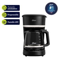Cafetera Oster programable 12 tazas BVSTDCP121B Negra