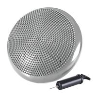 DISCO DE EQUILIBRIO CON INFLADOR PILATES YOGA FITNESS PLOMO