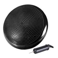 DISCO DE EQUILIBRIO CON INFLADOR PILATES YOGA FITNESS NEGRO