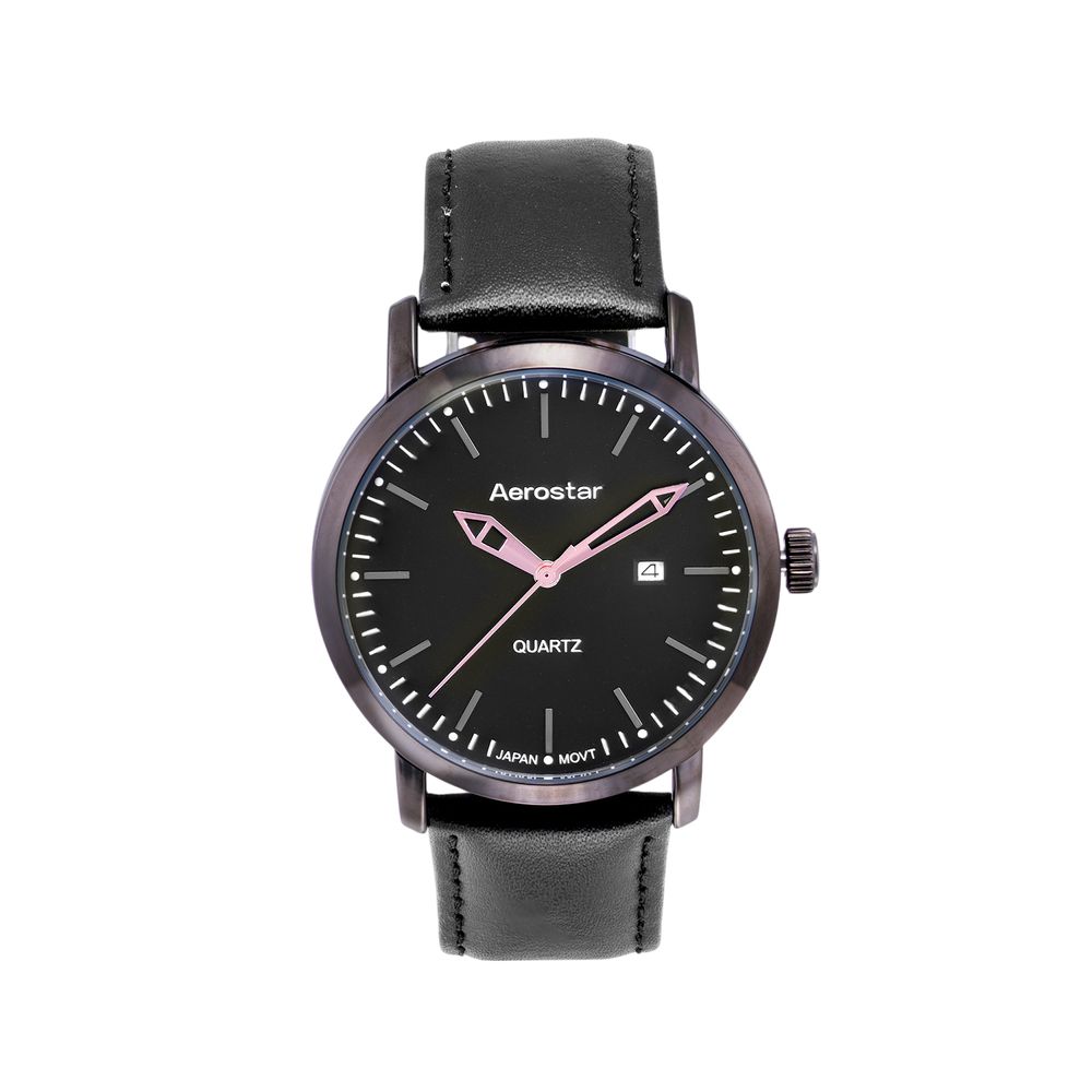 Reloj Fechero Aerostar Style Legacy Ae20003Lgr Hombre Negro