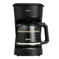 Cafetera Oster 12 tazas con filtro reutilizable BVSTDCS121B Negra