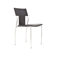 Silla de Oficina Clásica Fiorentina Cromada color Negro TU MESITA