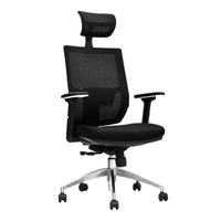 Silla de Gerencia Oficina Angelo color Negro Ergonomica TU MESITA
