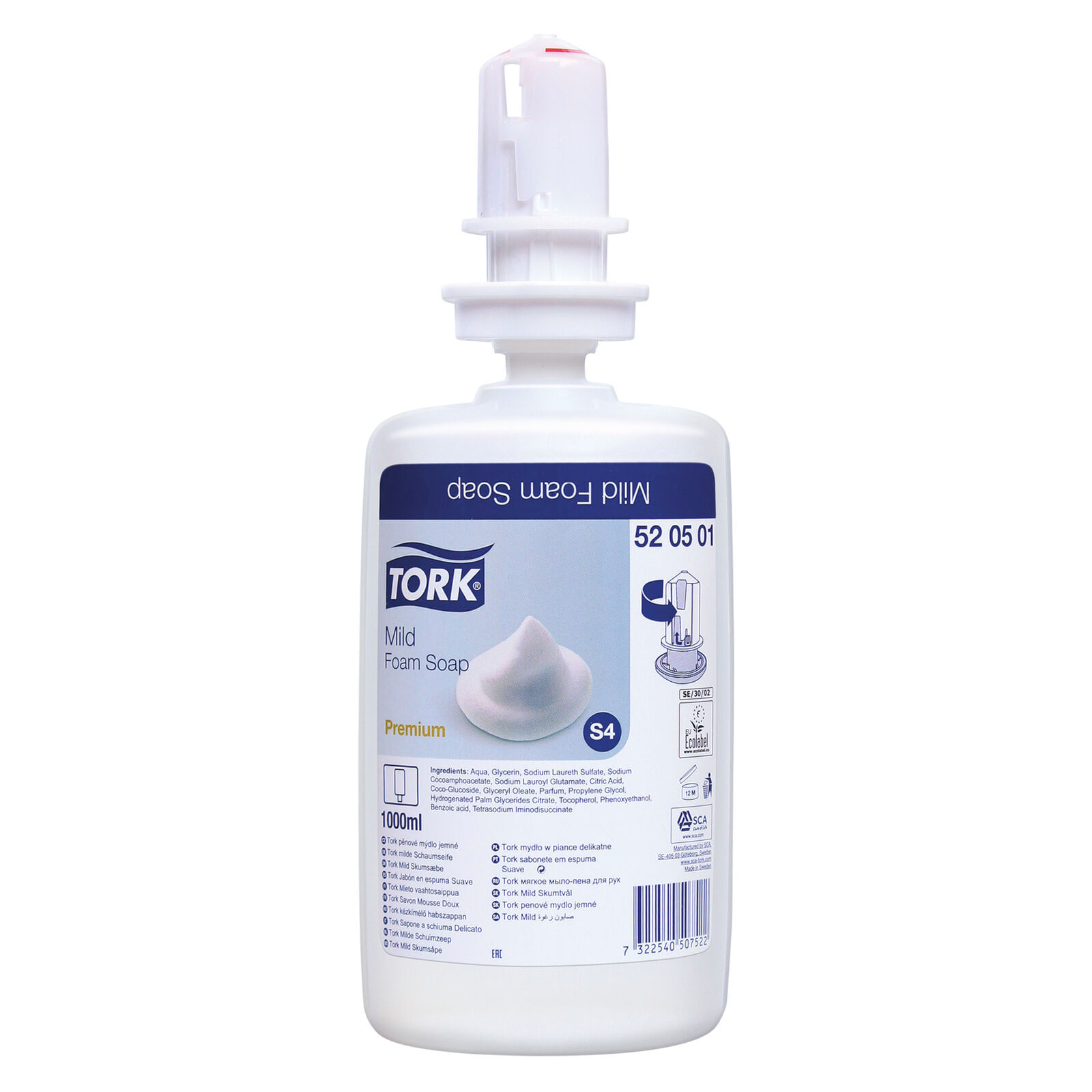 Jabón en Espuma Suave Tork x 1000 Ml.