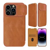 Case Nillkin Qin Pro Leather para Iphone 14 Pro Camel