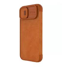 Case Nillkin Qin Pro Leather para Iphone 13 Pro Max Camel