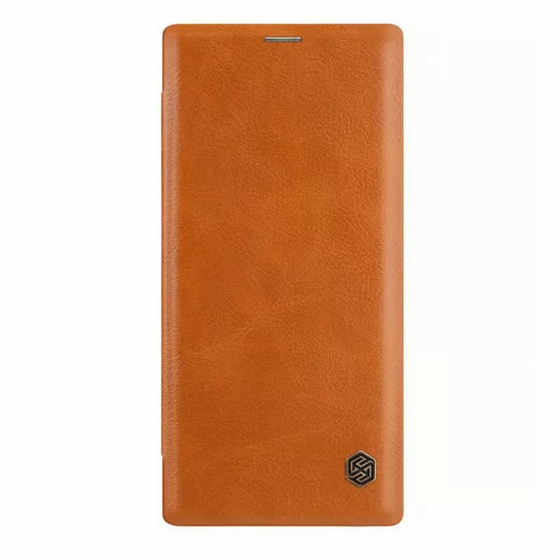 Case Nillkin Qin Pro Leather para Samsung S23 Camel