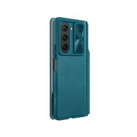 Case Nillkin Qin Pro Leather para Samsung ZFOLD 5 Verde