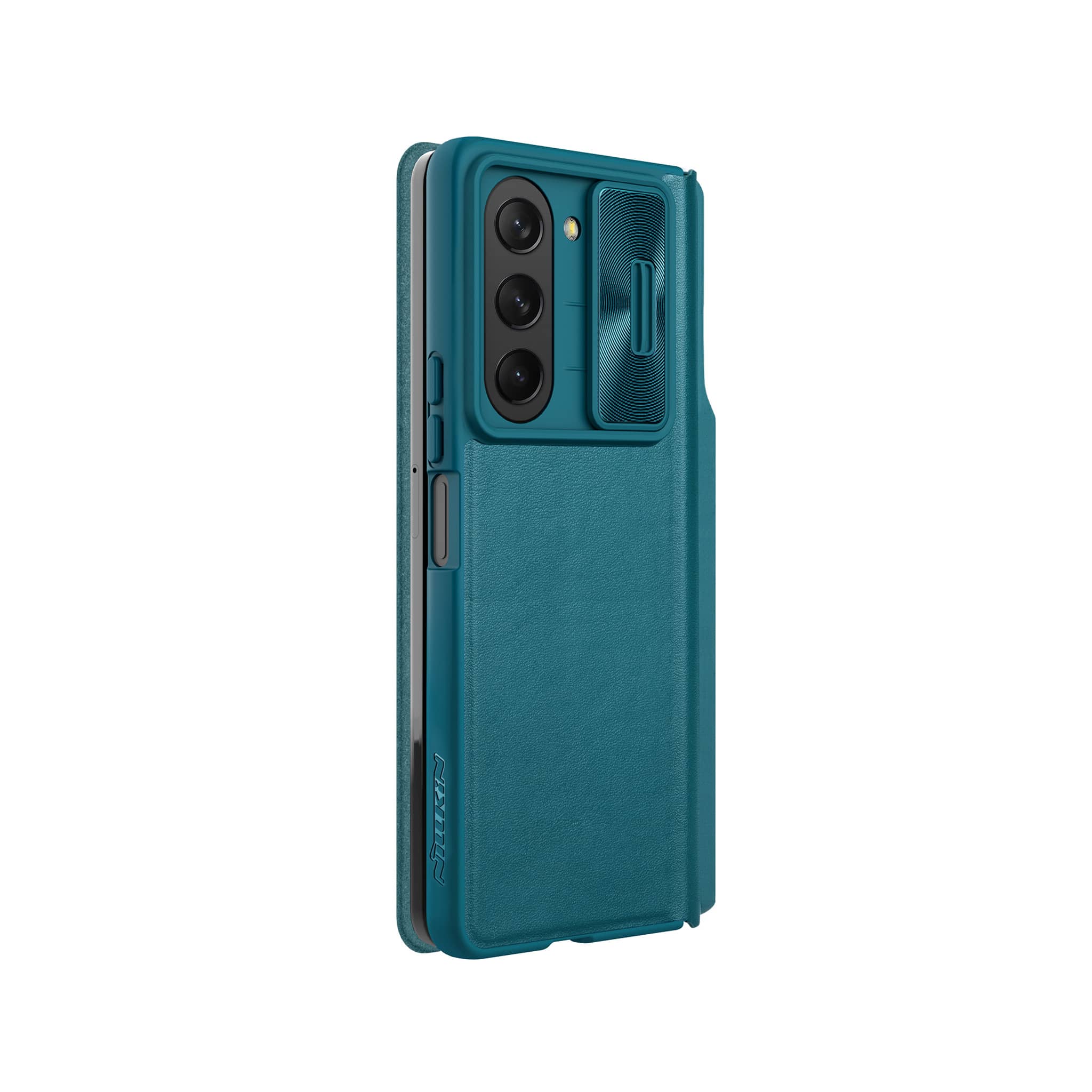 Case Nillkin Qin Pro Leather para Samsung ZFOLD 5 Verde