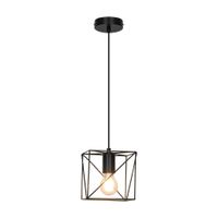 Lámpara Colgante Trendy Orange Cubo E27 Negro