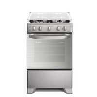 Cocina Electrolux 4 Quemadores Efficient VaporBake y Triple Llama Silver (FE4PMR)