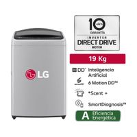 Lavadora LG WT19DV6T AI DD Carga Superior 19kg Gris