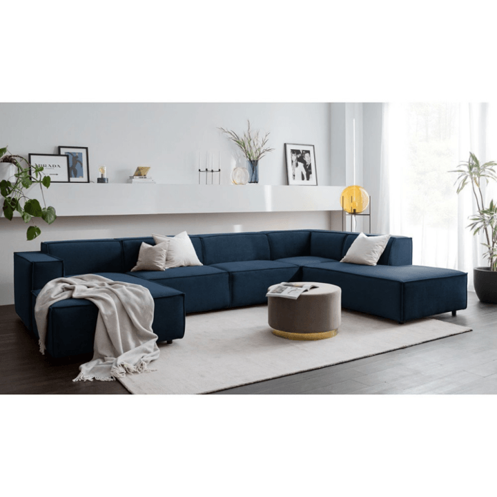 Seccional Derecho Lujo Vitoriano - Azul Oscuro