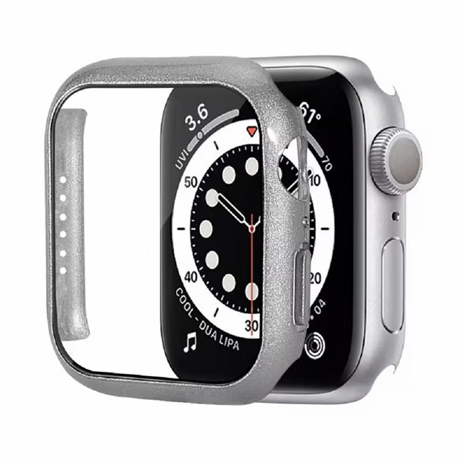 BUMPER CASE DE ACERO INOX PARA SMARTWATCH DE 38MM PLATA
