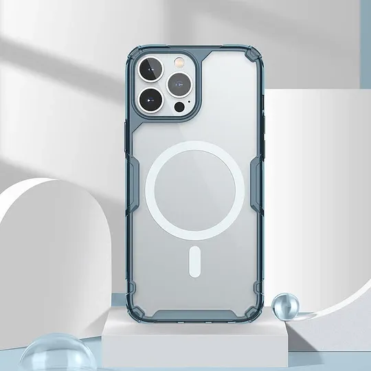 Case Nillkin Nature TPU Pro Magnetic para Iphone 16 Pro Azul