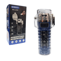 Encendedor Quemador con Linterna Led Recargable Azulino Bossney Bs-L3305