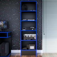 Estante Gamer NR 01 177x52cm Negro/ Azul