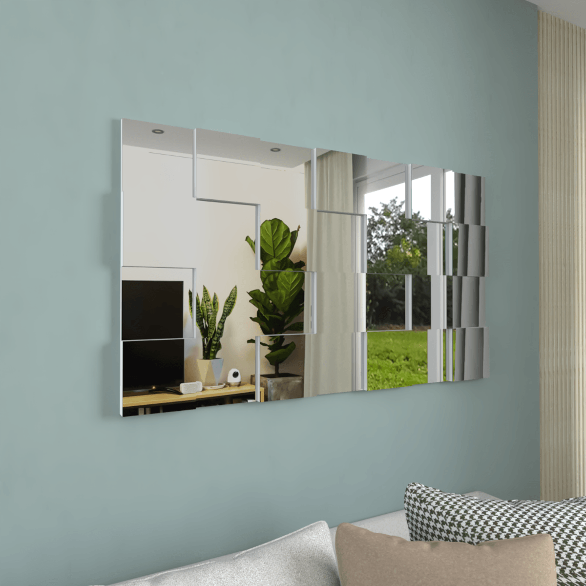 Espejo Decorativo 3D 137x78cm Leda Movenda