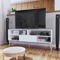 Mesa de TV Sao Leopoldo 65"" 1 Puerta Movenda Blanco