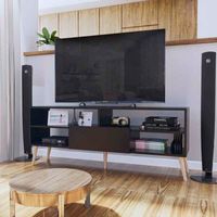 Mesa de TV Sao Leopoldo 65"" 1 Puerta Movenda Negro