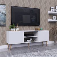 Mesa de TV Roca Sales 65"" 2 Puertas Movenda Blanco
