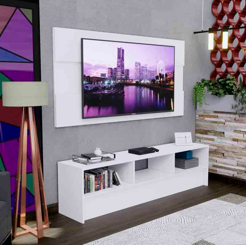 Centro de Entretenimiento Vista Alegre 65"" Movenda Blanco