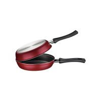 SARTEN OMELETERA TRAMONTINA ANTIADHERENTE 20 CM DIAMETRO ROJO LORETO
