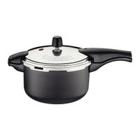 OLLA A PRESION TRAMONTINA 24 CM DE 6 LT VANCOUVER NEGRO