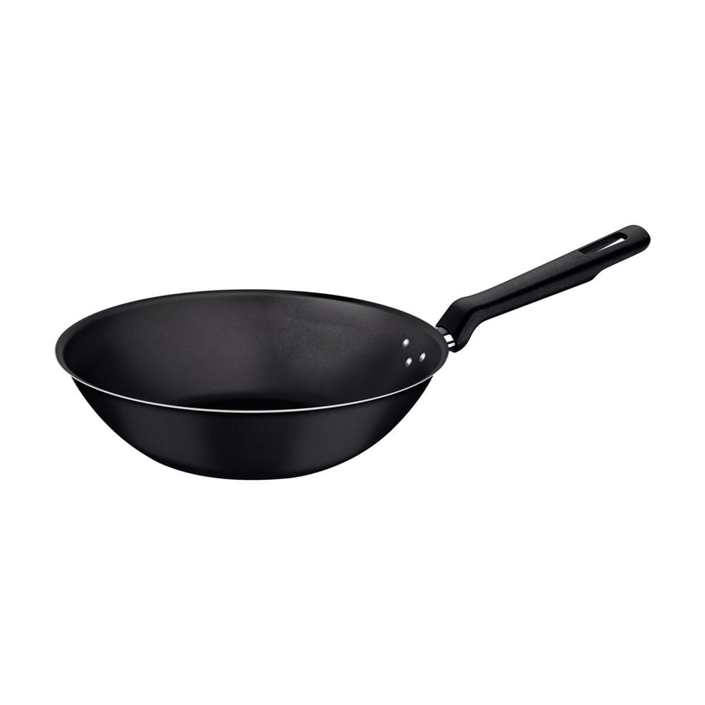 SARTEN WOK TRAMONTINA 24 CM DIAMETRO 2.2 LT NEGRO LORETO