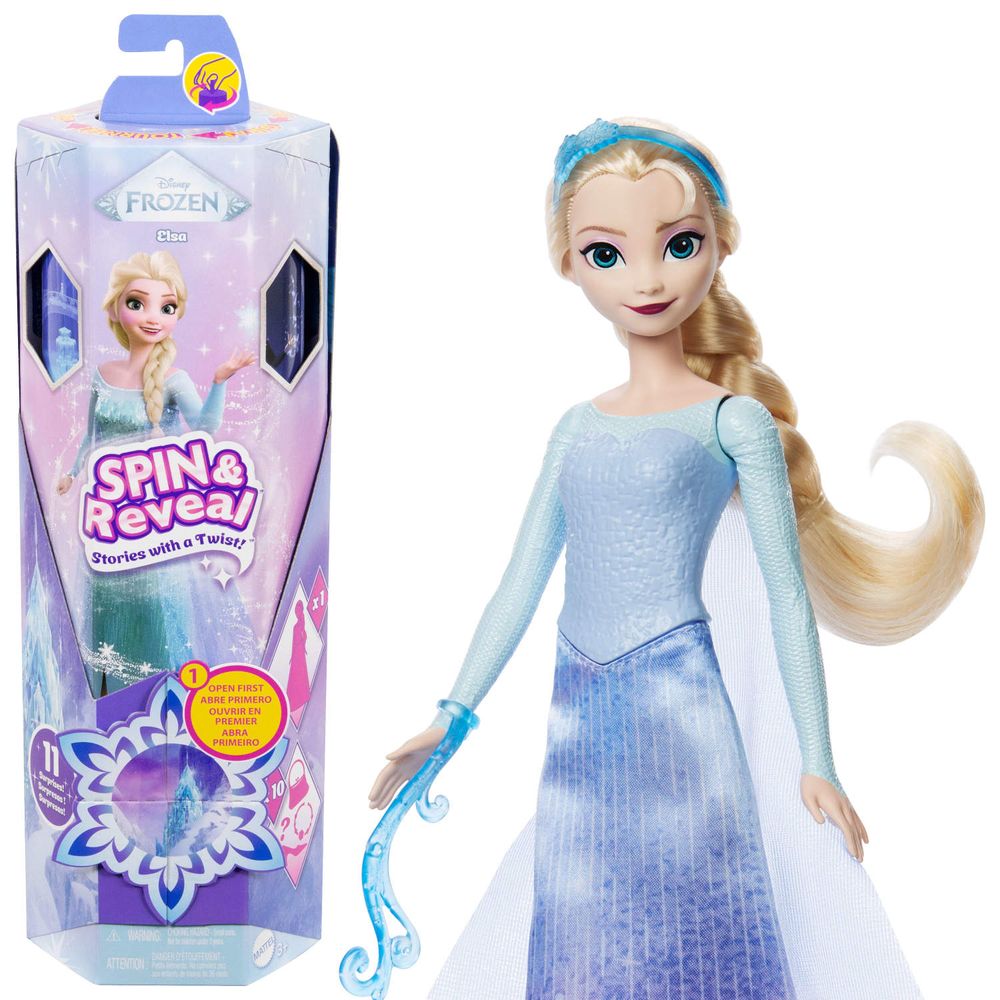 Muñeca Disney Princesas Elsa Frozen Spin Reveal