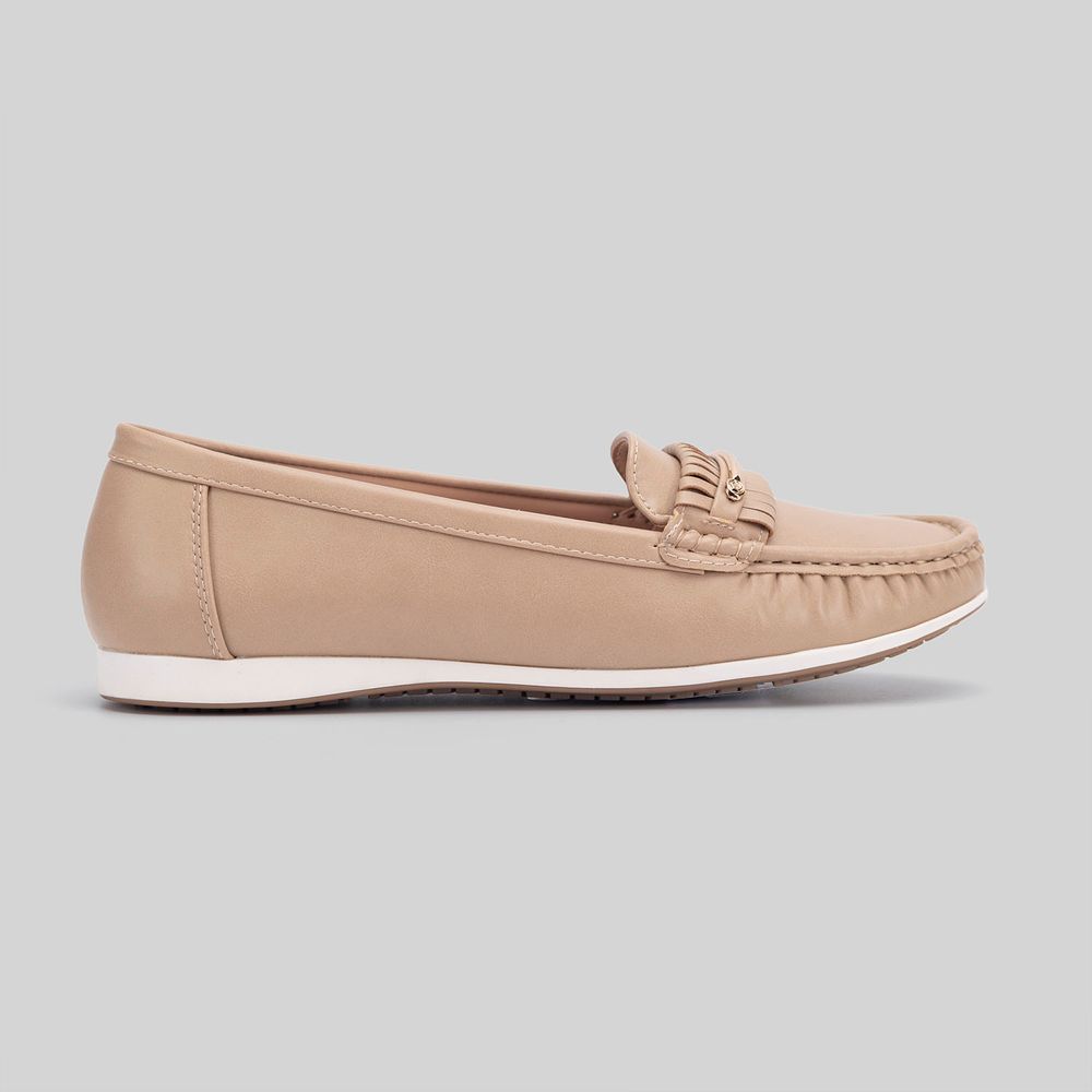 Mocasines Mujer Madison Plathebi Beige