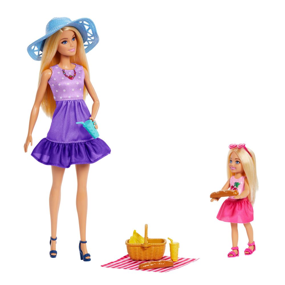 Muñeca Barbie Set Picnic Con Chelsea