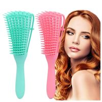 Pack 2 Peine Cepillo Flexible Desenredante para Cabello Rizos Afro