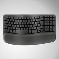 Teclado inalámbrico Logitech Wave Keys wireless con reposamanos acolchado