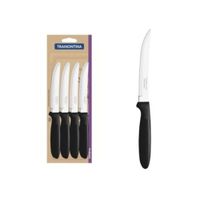 CUCHILLO ASADO IPANEMA TRAMONTINA 12 PIEZAS NEGRO
