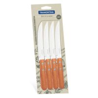 JUEGO DE CUCHILLOS TRAMONTINA ASADO DYNAMIC 12 PIEZAS MANGO DE MADERA