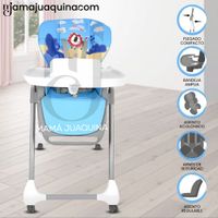 Silla de Comer «SWINTON» Celeste
