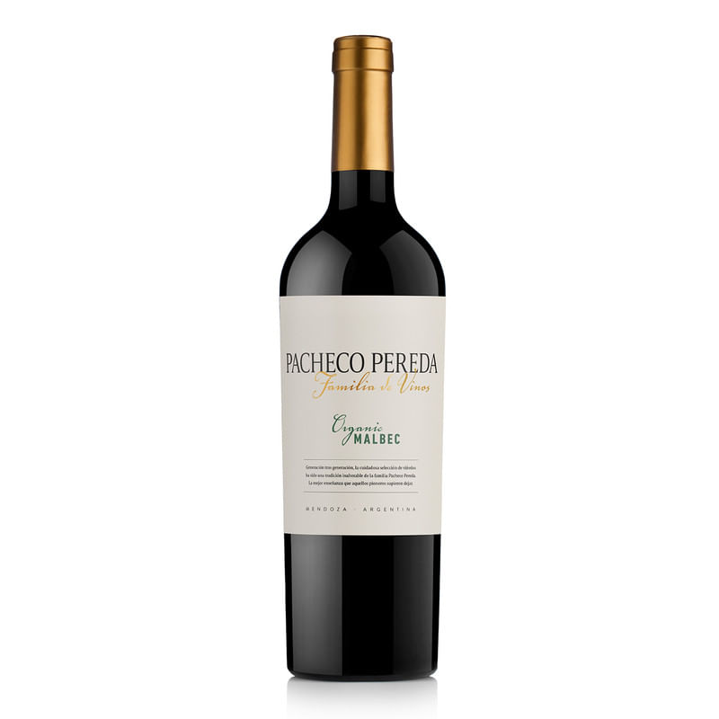 VINO PACHECO PEREDA FAMILIA DE VINOS MALBEC ORGANICO 2023 - 750 ML