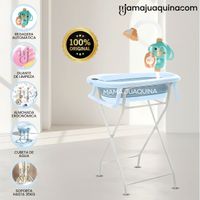 Bañera Plegable con Rack Multiuso «SPLASH PRO» Azul