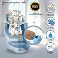 Bañera Plegable con Regadera «AQUABU» Azul