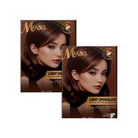 Shampoo Tinte Chocolate Claro 5B 25mlx10 en Sachets Musa 2 und