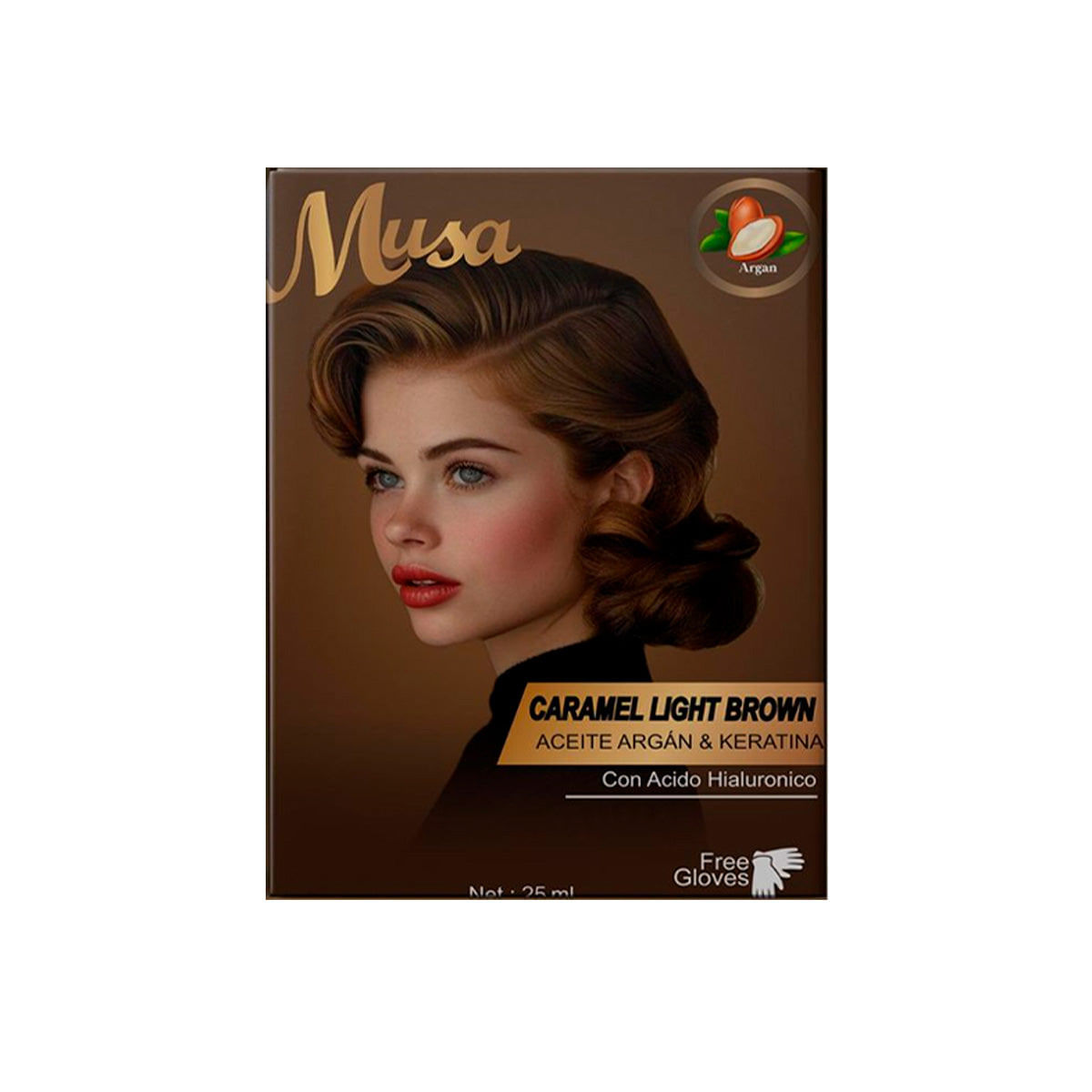 Shampoo Tinte Caramelo 8.11 25mlx10 en Sachets Musa