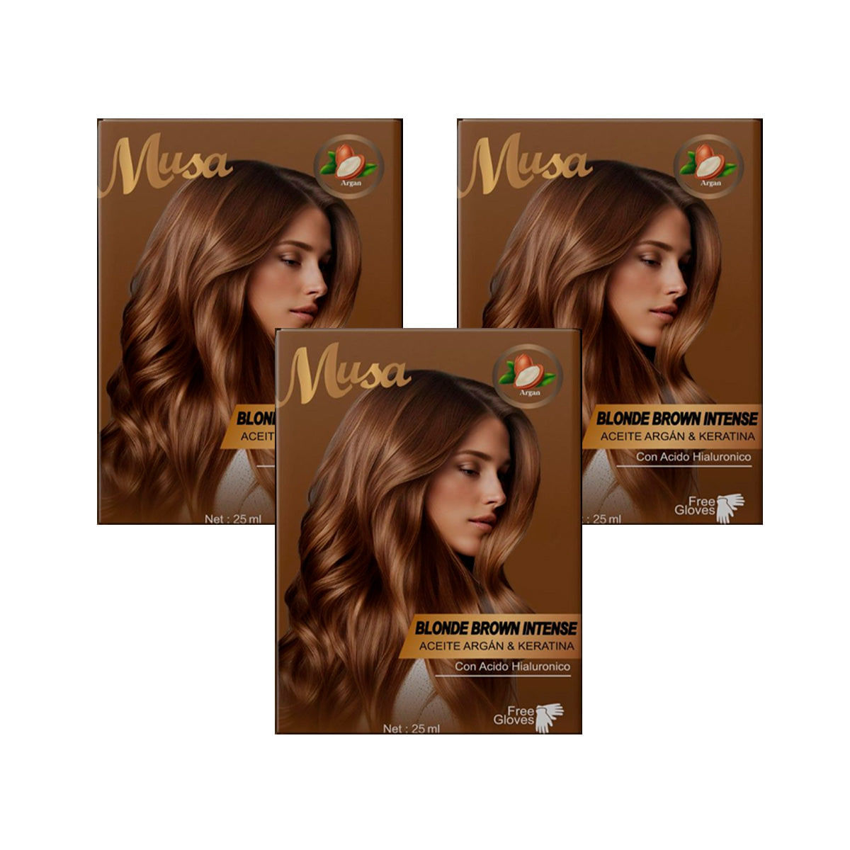 Shampoo Tinte Marron Claro Intenso 5.3 25mlx10 Sachets Musa 3 und