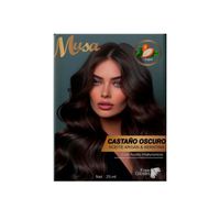 Shampoo Tinte Castaño Oscuro 2C 25mlx10 en Sachets Musa