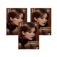 Shampoo Tinte Chocolate Claro 5B 25mlx10 en Sachets Musa 3 und