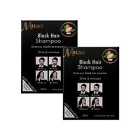 Shampoo Tinte Negro 1N con Keratina 25mlx10 en Sachets Musa 2 und