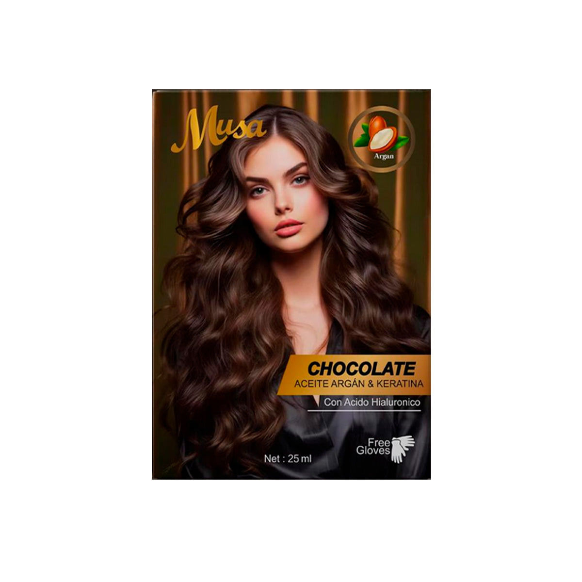 Shampoo Tinte Chocolate 5.4CH 25mlx10 en Sachets Musa