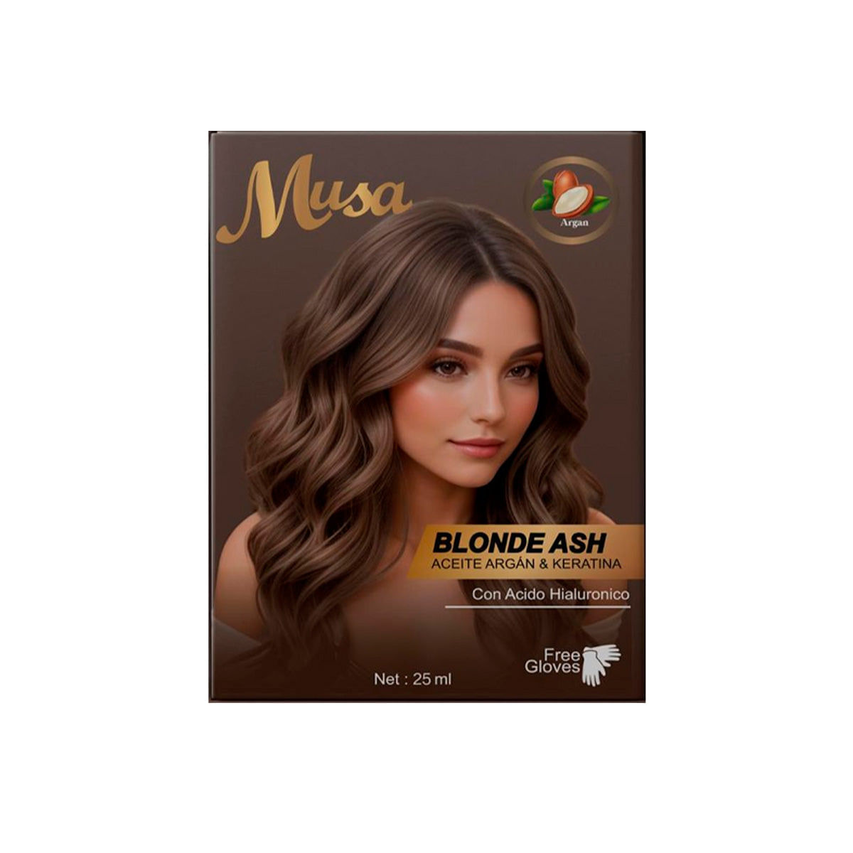 Shampoo Tinte Cenizo 7.1 25mlx10 en Sachets Musa