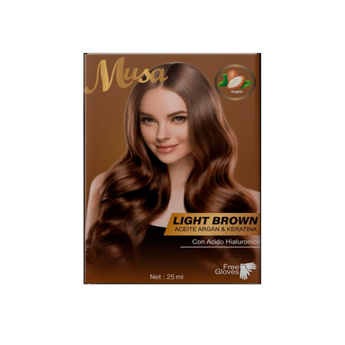 Shampoo Tinte Marron Claro 5N 25mlx10 en Sachets Musa
