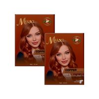 Shampoo Tinte Cobrizo 6.43 25mlx10 en Sachets Musa 2 und